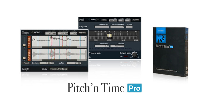 タイムストレッチ・ピッチシフトの定番プラグイン、Pitch'n Time Pro